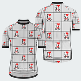 Men's Pixel Art Love Ride Regular Fit Cycling Kit