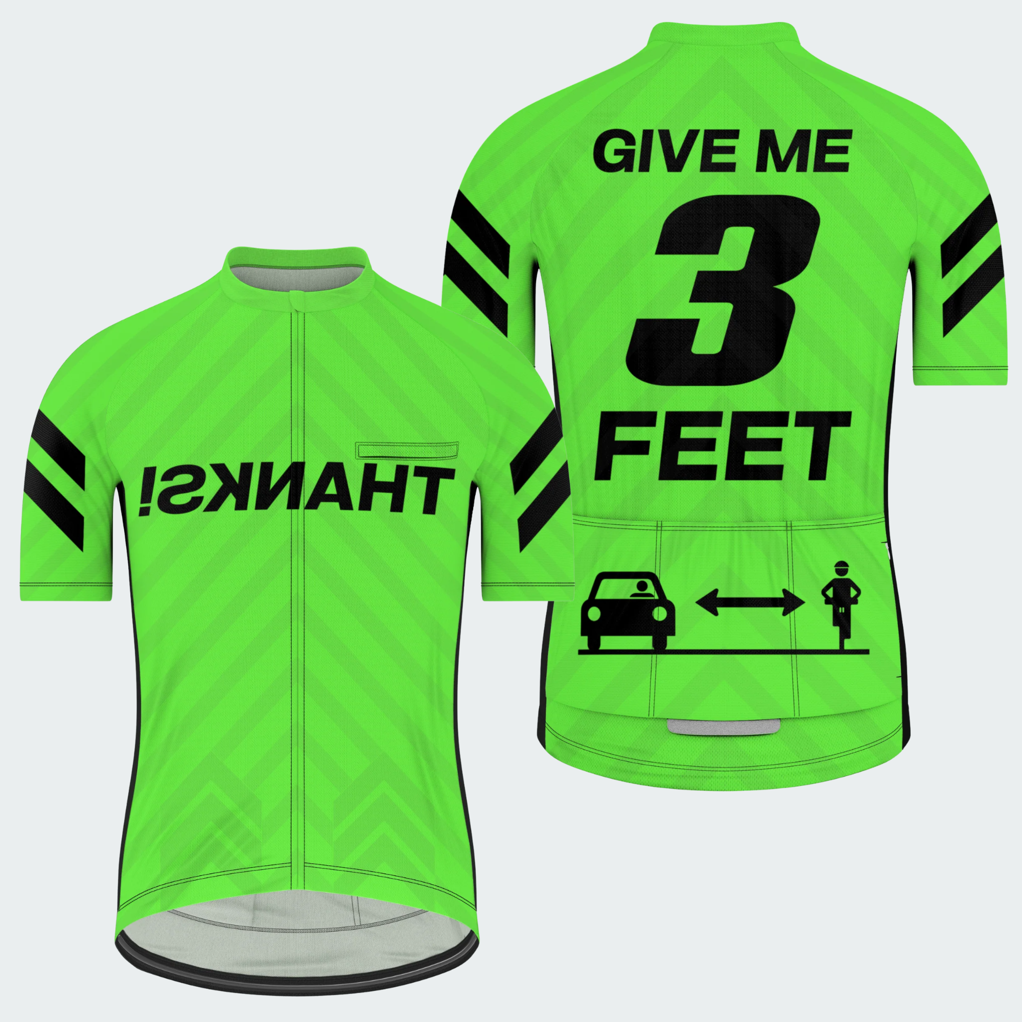 Men's Give Me 3 Feet Regular Fit Cycling Kit