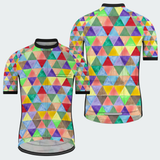 Men's Watercolor Triangle Regular Fit Cycling kit