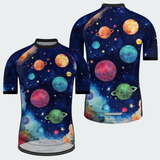 Men's Watercolor Galaxy Regular Fit Cycling Kit
