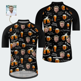 Men's Beer Lover Funny Face Regular Fit Cycling Kit
