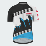 Men's Chicago Skyline Silhouette Regular Fit Cycling Kit