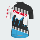 Men's Chicago Skyline Silhouette Regular Fit Cycling Kit