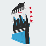 Men's Chicago Skyline Silhouette Regular Fit Cycling Kit