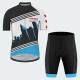 Men's Chicago Skyline Silhouette Regular Fit Cycling Kit
