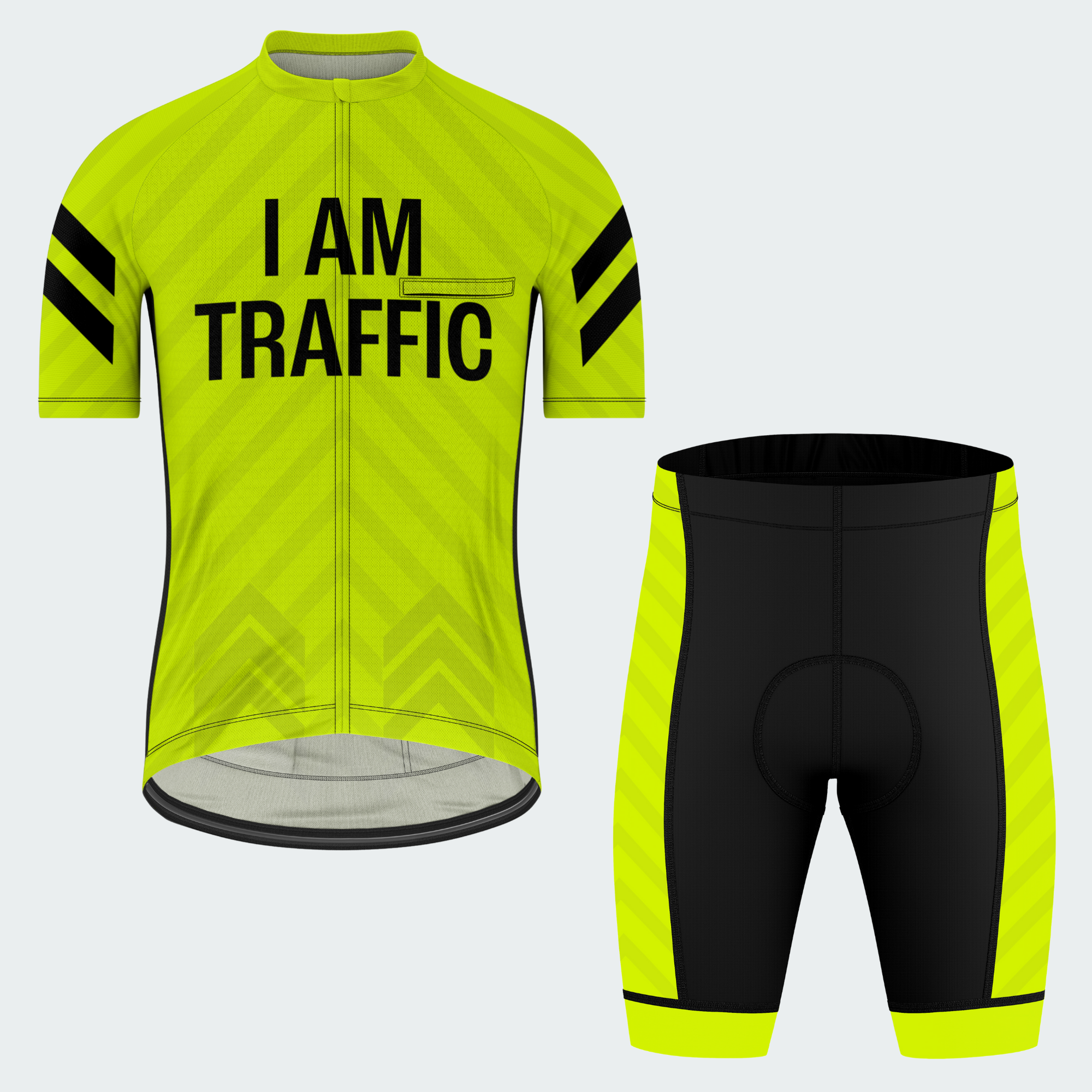 Men's I Am Traffic Traffic Sign Regular Fit Cycling Kit