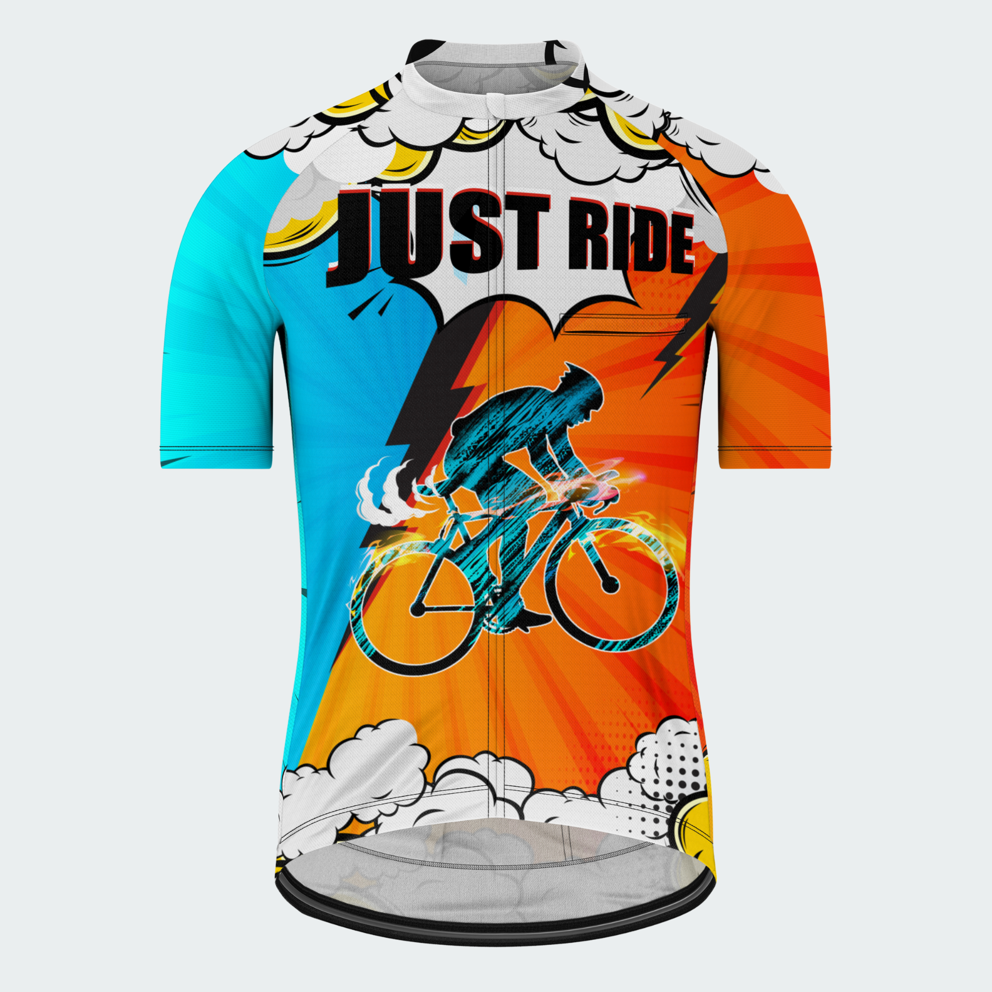 Men's Pop Art Just Ride Regular Fit Cycling Kit