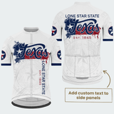 Men’s Personalized Lone Star State Vintage Regular Fit Cycling Jersey