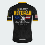 Men’s Personalized U.S. Army Veteran This We’ll Defend Cycling Jersey & Kit