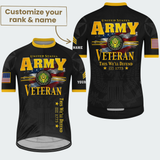 Men Personalized Army Veteran Tribute Cycling Jersey & Kit — image 3