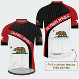 Men’s Personalized California Republic State Cycling Jersey & Kit