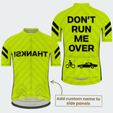 Men's Personalized Don't Run Me Over Cycling Jersey & Kit