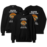 Men's Sloth Cycling Team Funny Tops