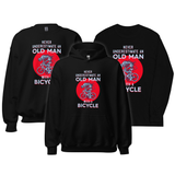 Men's Never Underestimate An Old Man With A Bicycle Tops