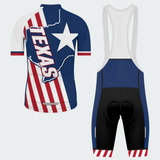Men’s Texas Freedom Stripes Regular Fit Cycling Kit