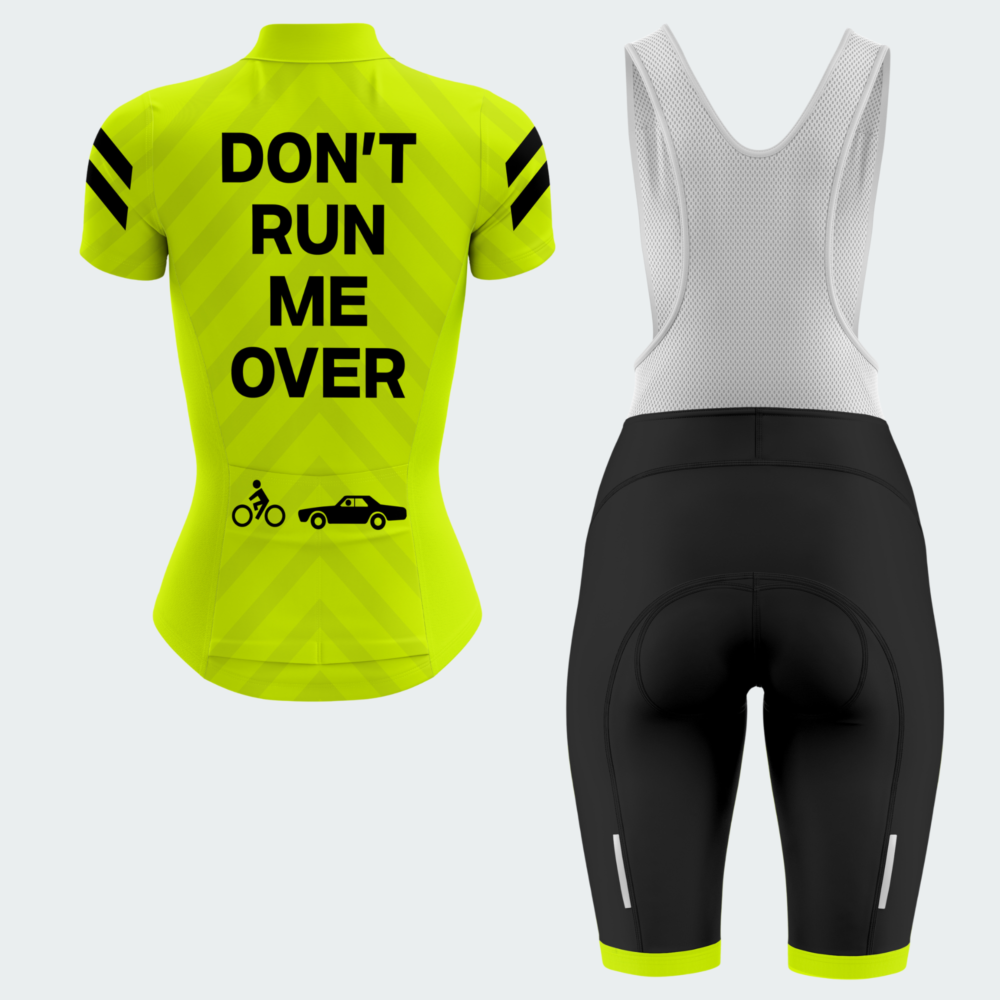Women's Don't Run Me Over Regular Fit Cycling Jersey