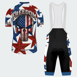 Men’s Freedom Skull USA Flag Regular Fit Cycling Kit