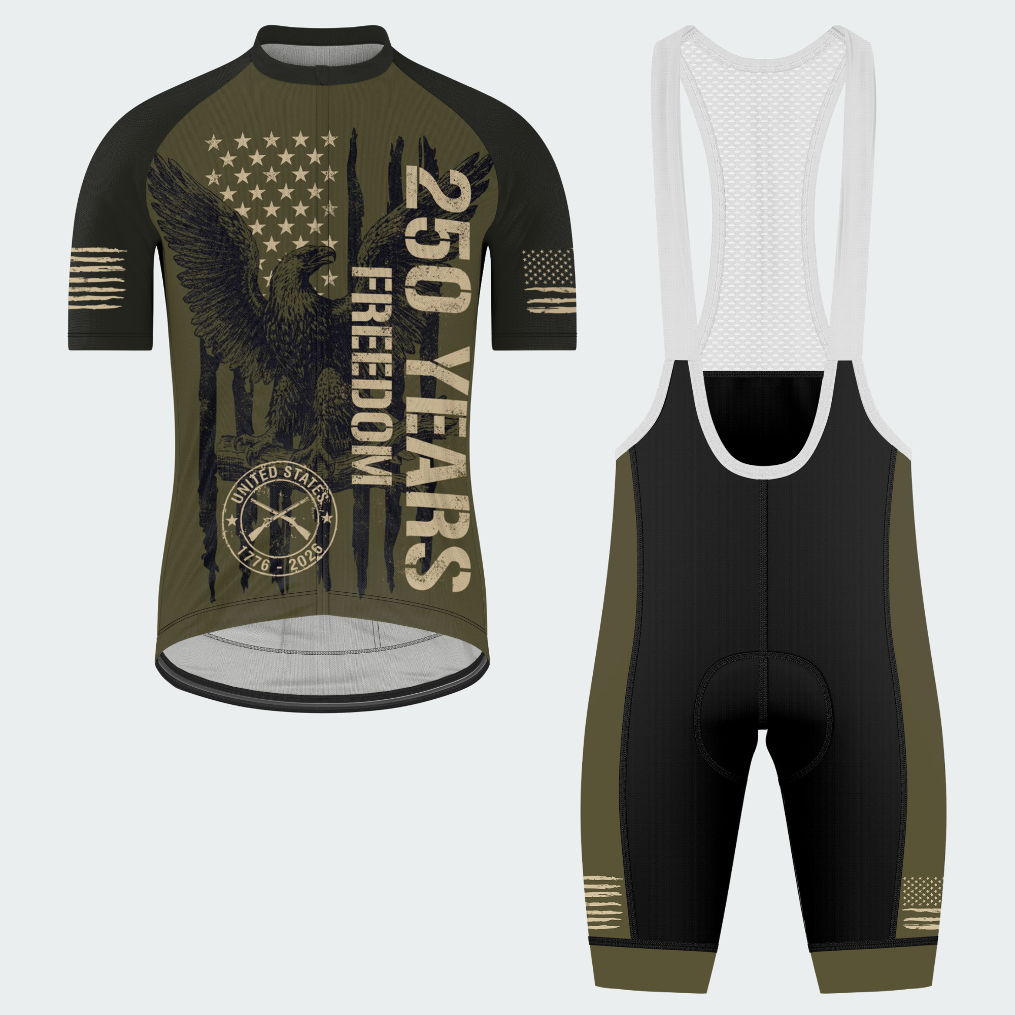 Men’s 250th Anniversary Freedom Was Earned Regular Fit Cycling Kit