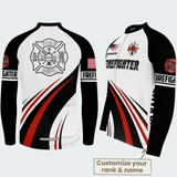 Men’s Personalized U.S. Firefighter Pride Cycling Jersey & Kit