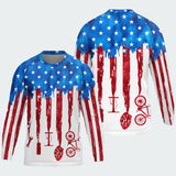 Men's Tie Dye American FLag TeeCra