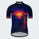 Men’s Personalized California Vaporwave Sunset Cycling Jersey & Kit