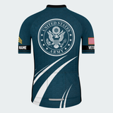 Men’s Personalized U.S. Army Veteran Hexagon Seal Cycling Jersey & Kit