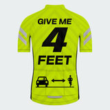 Men's Give Me 4 Feet Reflective Sharrows Regular Fit Cycling Kit