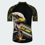 Men’s Personalized U.S. Army Bald Eagle Camo Cycling Jersey & Kit