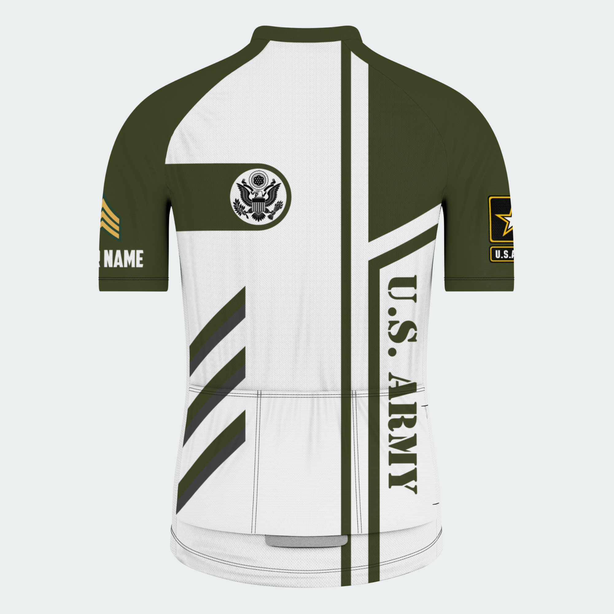 Men Personalized Army Service Tribute Cycling Jersey & Kit — image 4