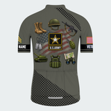 Men’s Personalized U.S. Army Veteran Gear Cycling Jersey & Kit