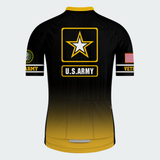 Men’s Personalized U.S. Army Veteran Black & Gold Star Cycling Jersey & Kit