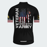 Men’s Personalized U.S. Army Veteran American Flag Cycling Jersey & Kit