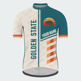 Men’s Personalized California Retro Sunset Cycling Jersey & Kit