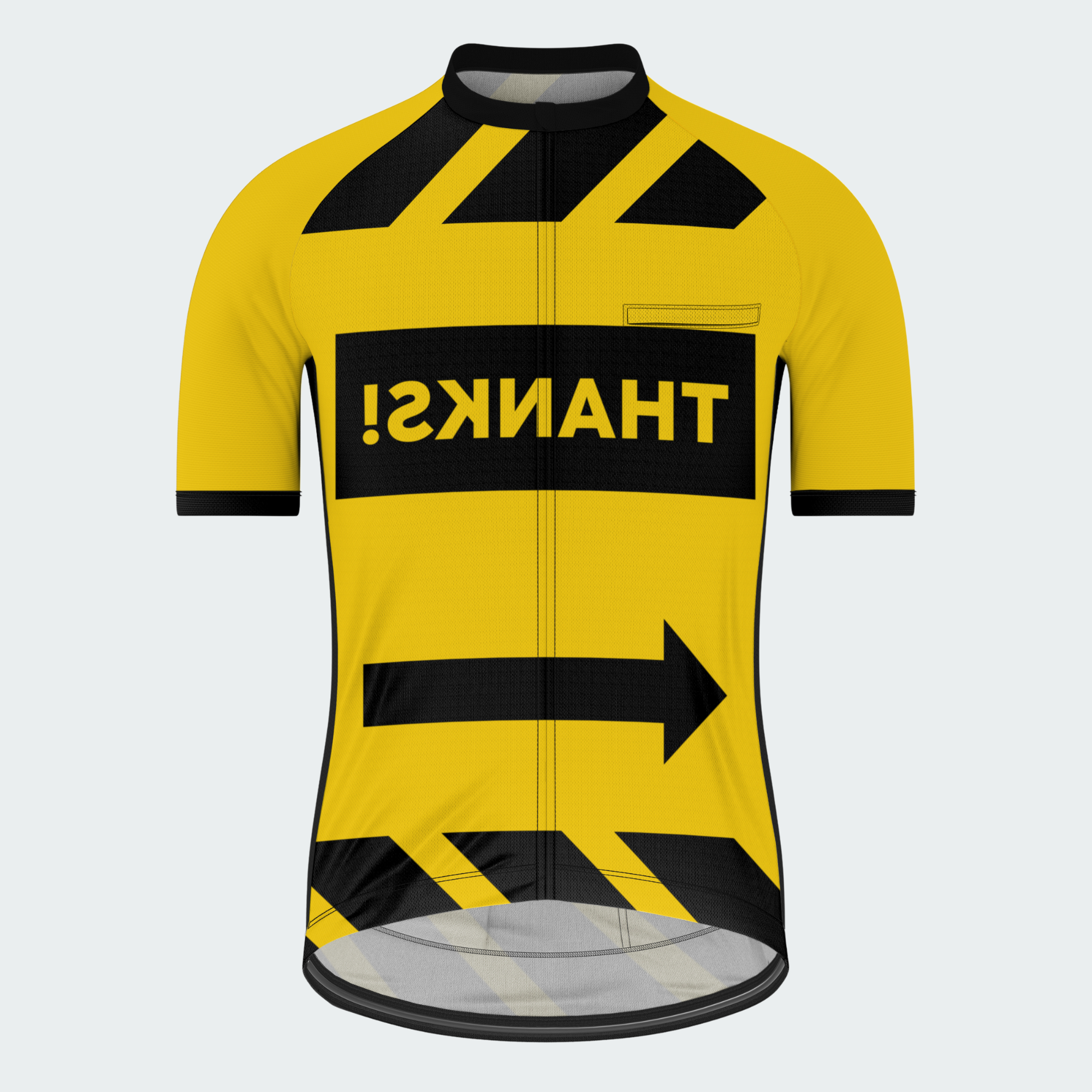 Men's 3 Feet Traffic Sign Regular Fit Cycling Kit