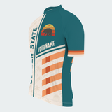 Men’s Personalized California Retro Sunset Cycling Jersey & Kit