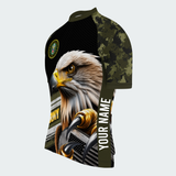 Men’s Personalized U.S. Army Bald Eagle Camo Cycling Jersey & Kit