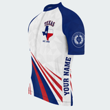 Men’s Personalized Texas Born Texas Proud Regular Fit Cycling Jersey & Kit