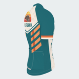 Men’s Personalized California Retro Sunset Cycling Jersey & Kit
