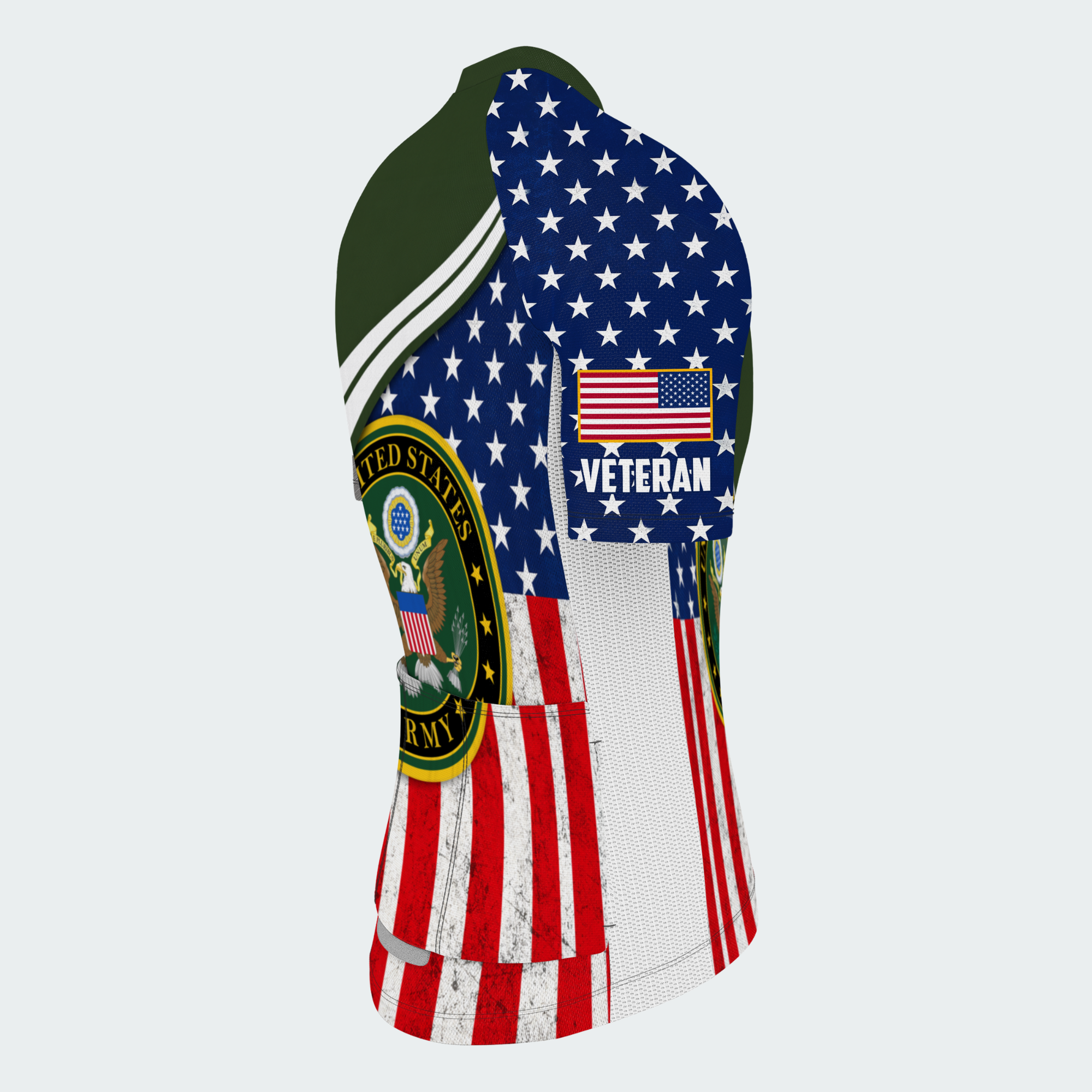 Men Personalized U.S. Army Stars & Seal Cycling Jersey & Kit — image 6