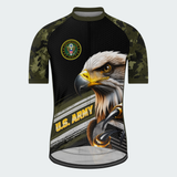 Men’s Personalized U.S. Army Bald Eagle Camo Cycling Jersey & Kit