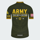 Men’s Personalized U.S. Army Infantry 11B Regular Fit Cycling Jersey & Kit
