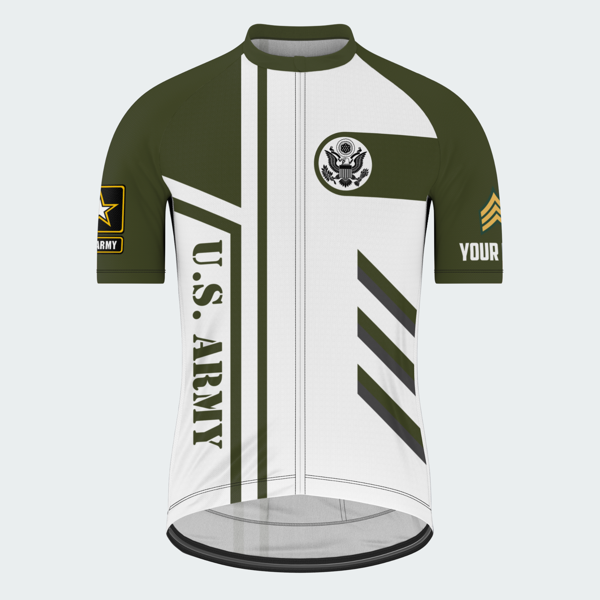Men Personalized Army Service Tribute Cycling Jersey & Kit — image 5
