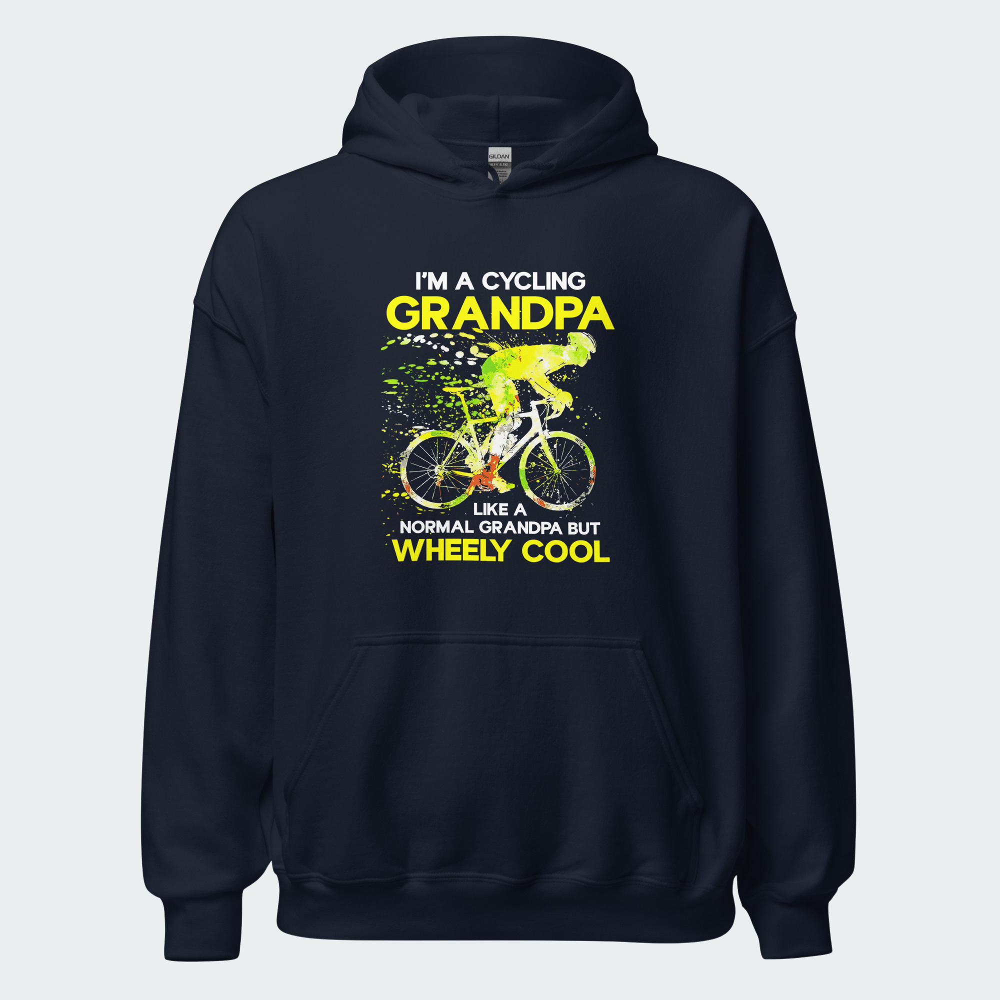 Men's Wheely Cool Cycling Grandpa Tops