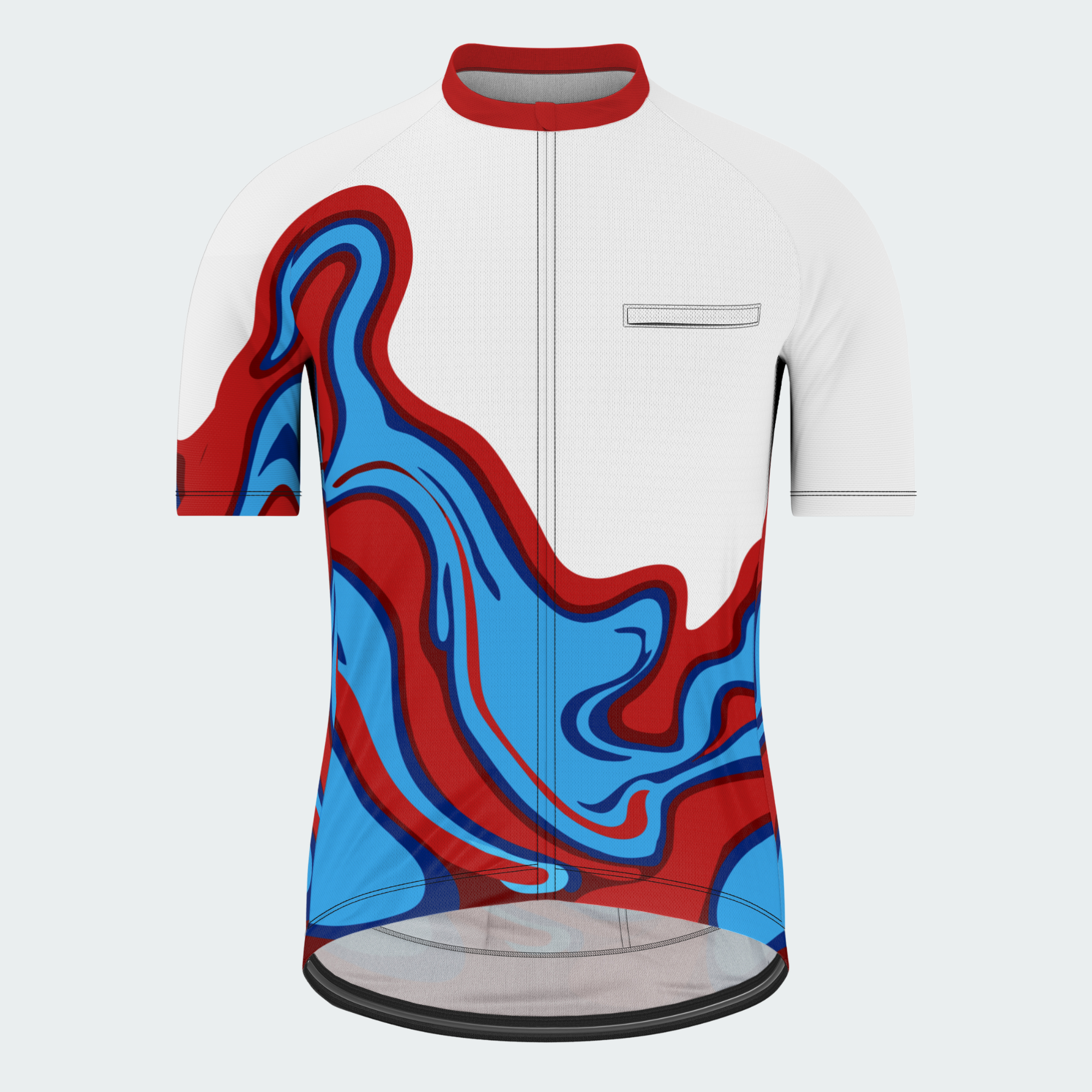 Men's Psychedelic Swirls Regular Fit Cycling Kit
