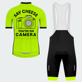 Men's Say Cheese Reflective Camera Lens And Flash Regular Fit Cycling Kit