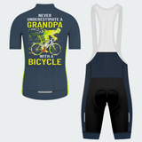 Men's A Grandpa With A Bicycle In Regular Fit Cycling Kit