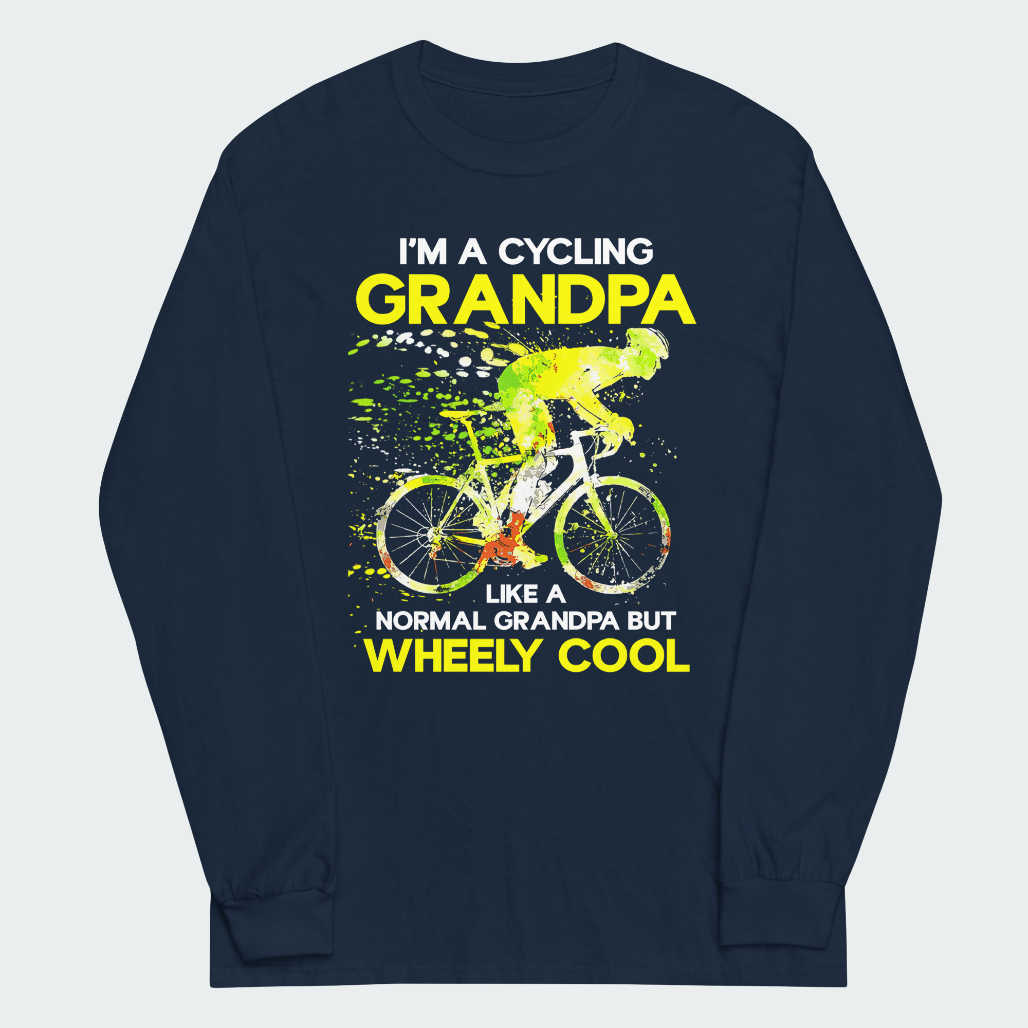 Men's Wheely Cool Cycling Grandpa Tops