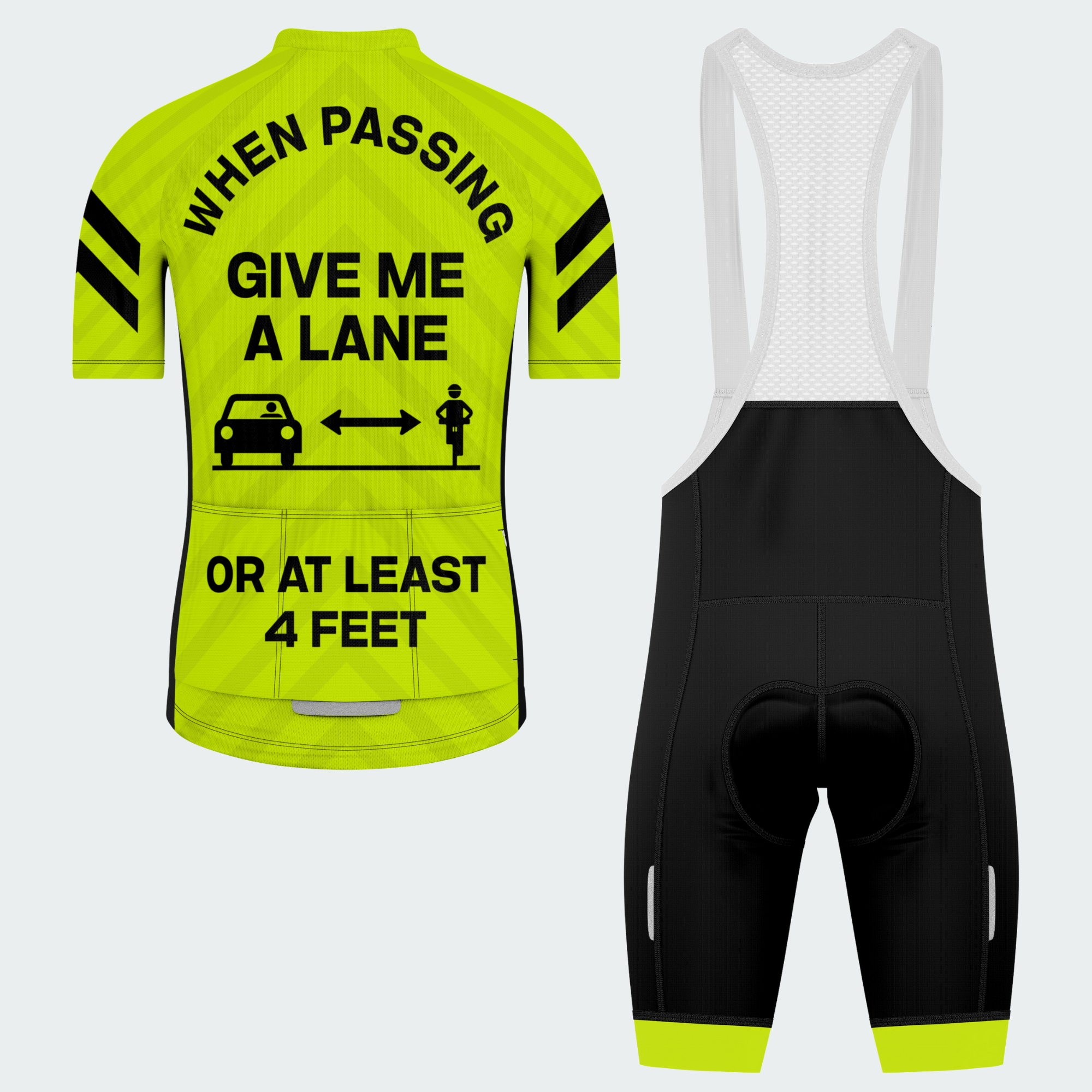 Men's Give Me A Lane Regular Fit Cycling Kit