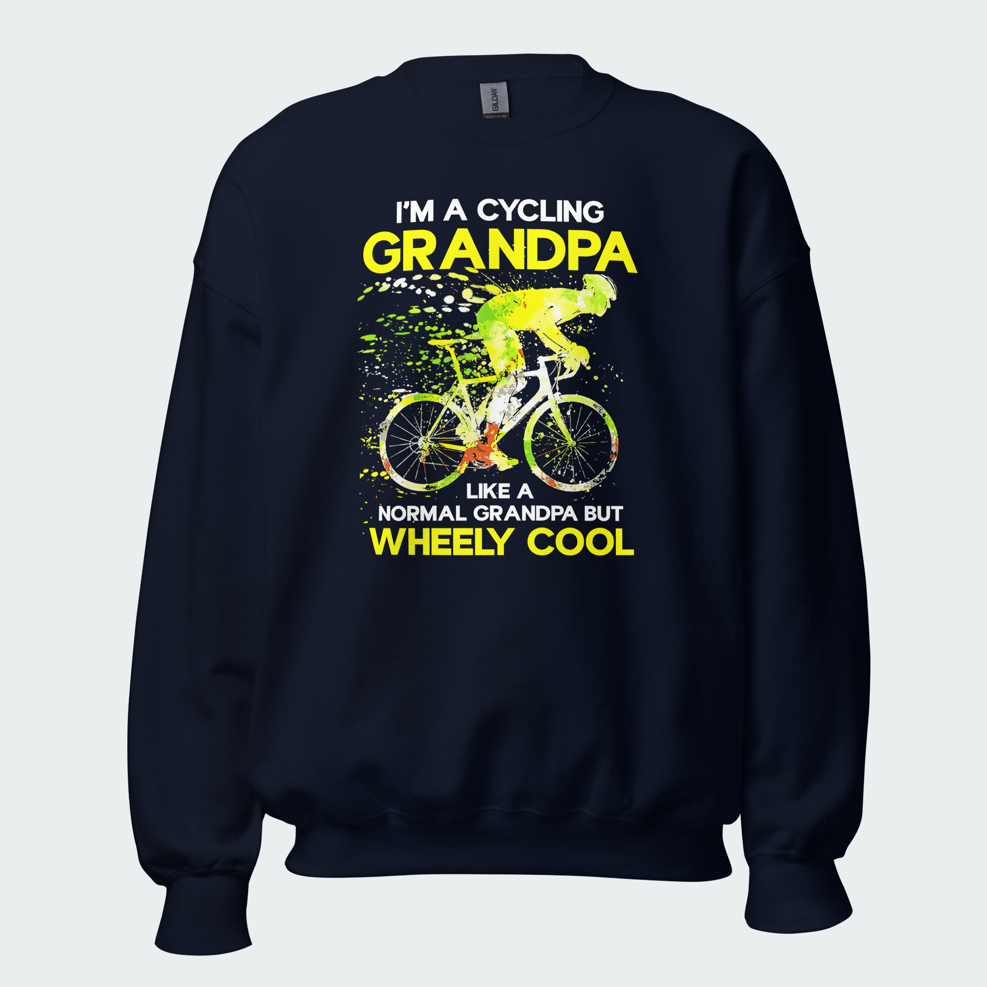 Men's Wheely Cool Cycling Grandpa Tops