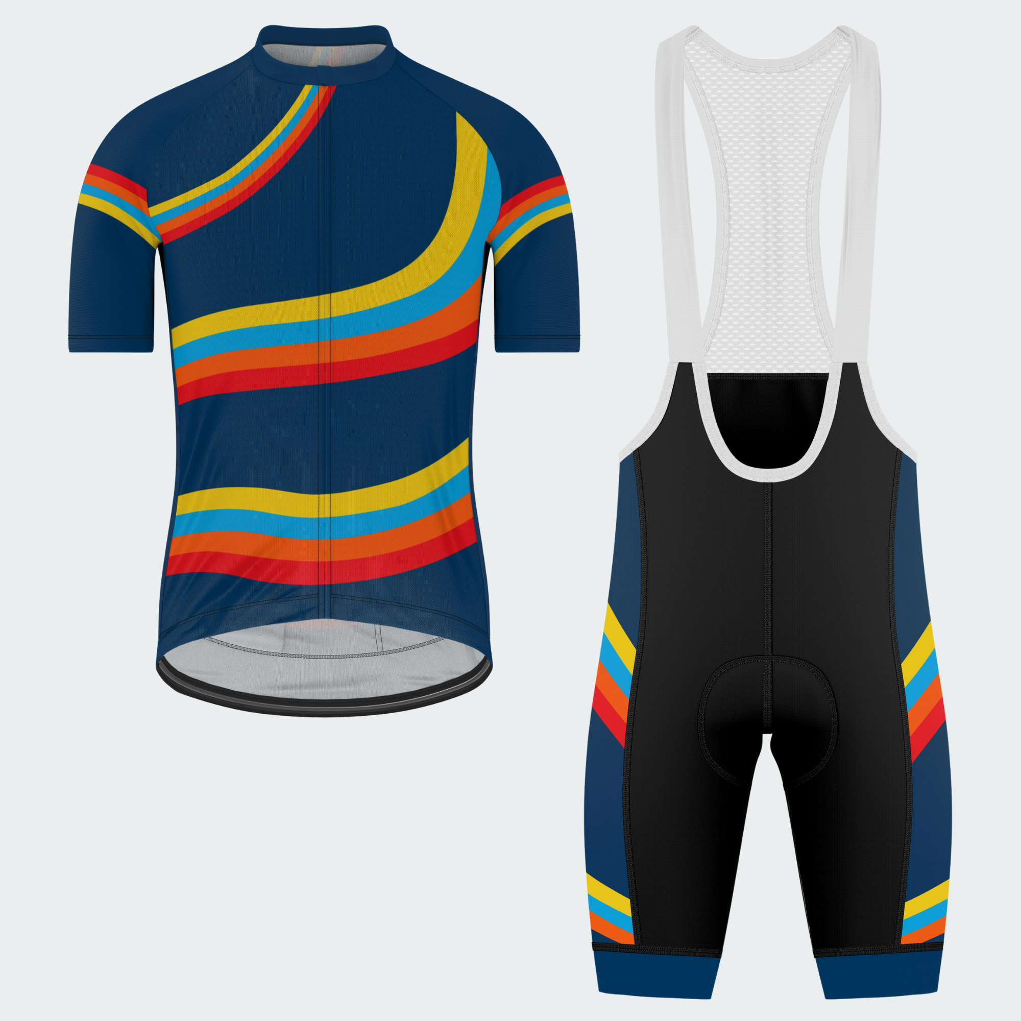 Men's Groovy Psychedelic Regular Fit Cycling Kit